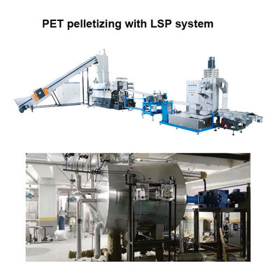 satın al Endüstriyel PET Flakes Pelletizing Machine 1000kg/Hr Pet Geri Dönüşüm Lini LSP Sistemi ile online manufacture