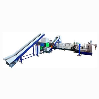 satın al 300kg/Hr Yatay Plastik Pelletizing Geri Dönüştürme Makinesi İki Aşama online manufacture