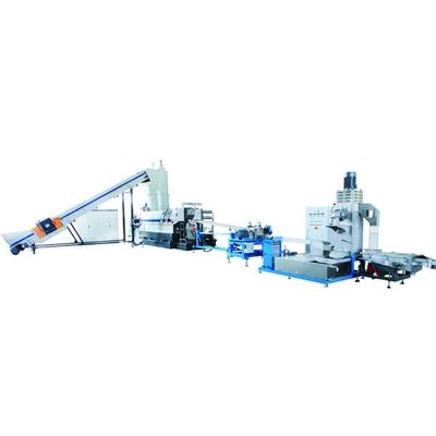 satın al PET elyaf ve PET gevreği geri dönüşüm makinası kesici kompaktörlü tek kademeli peletleme makinesi online manufacture
