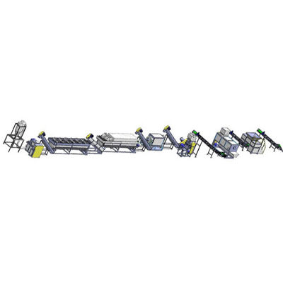Özel Plastik Çamaşır Dönüşüm Makinesi İki Tank PP Film Dönüşüm Makinesi 500 - 2000kg/H