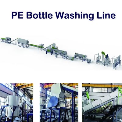 HDPE Plastik Çamaşır Dönüştürme Makinesi Atık Şişe Dönüştürme Makinesi 200kw