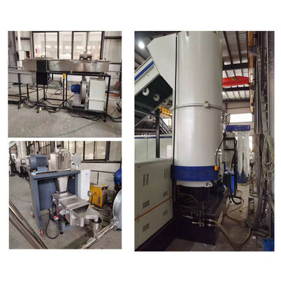 75 KW - 110kW Plastik Pelletizing Geri Dönüştürme Makinesi Su Soğutma Metodu ile Otomatik