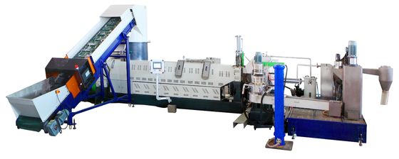 250kg/Hr - 300kg/Hr Plastik Geri Dönüşümü İçin Tek vidalı Ekstrüder Granulatörü