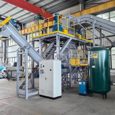 1.5t/H - 2t/H Lityum İyon Pil Geri Dönüştürme Makinesi Otomatik Kırıcı Sistemi