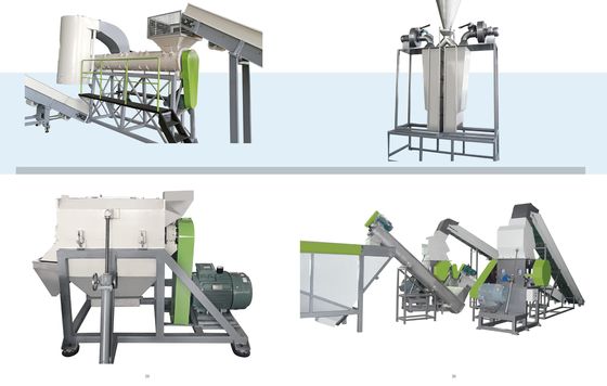 500kg/Hr PET Döşeleri Pelletize Makinesi SSP Sistemi ile Otomatik Pelletize Geri Dönüştürme Makinesi