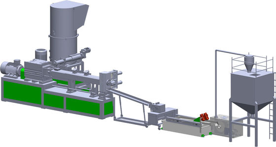 Elektriksel ısıtma poliester geri dönüşüm makinesi özel evcil hayvan geri dönüşüm tesisi 500kg/saat