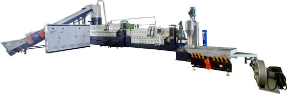 BOPP basılı Plastik Pelletizing Geri Dönüştürme Makinesi İki Aşama Cutter Compactor ile