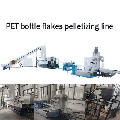 1500-2000kg/Hr PET şişeleri pullar Geri dönüşüm makinesi Plastik geri dönüşüm üretim hattı Otomatik
